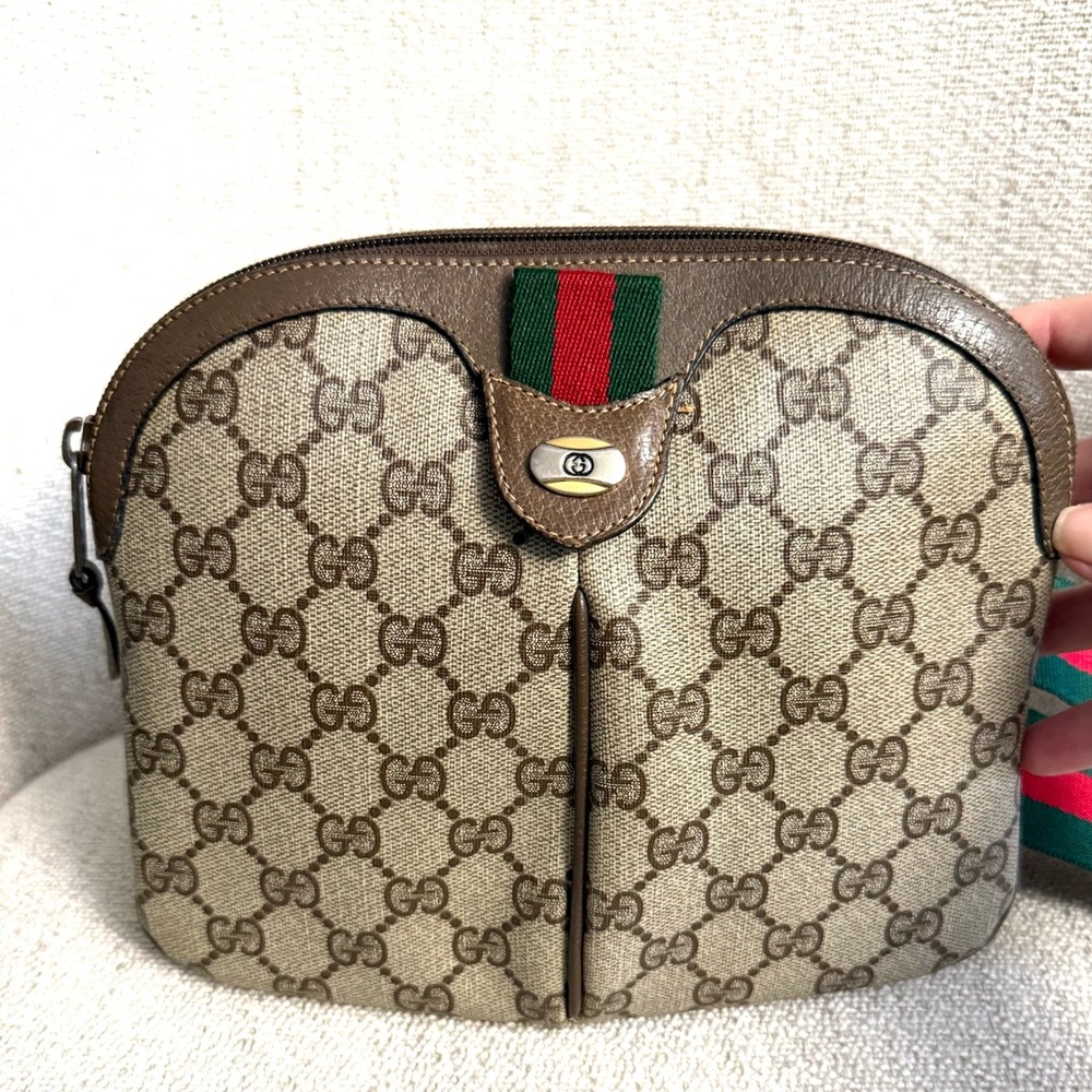 Authentic Gucci crossbody bag brown monogram coated canvas - Picture 8 of 15